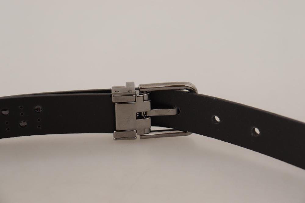 Dark Purple Perforated Leather Metal Buckle Belt - 90-cm-36-inches