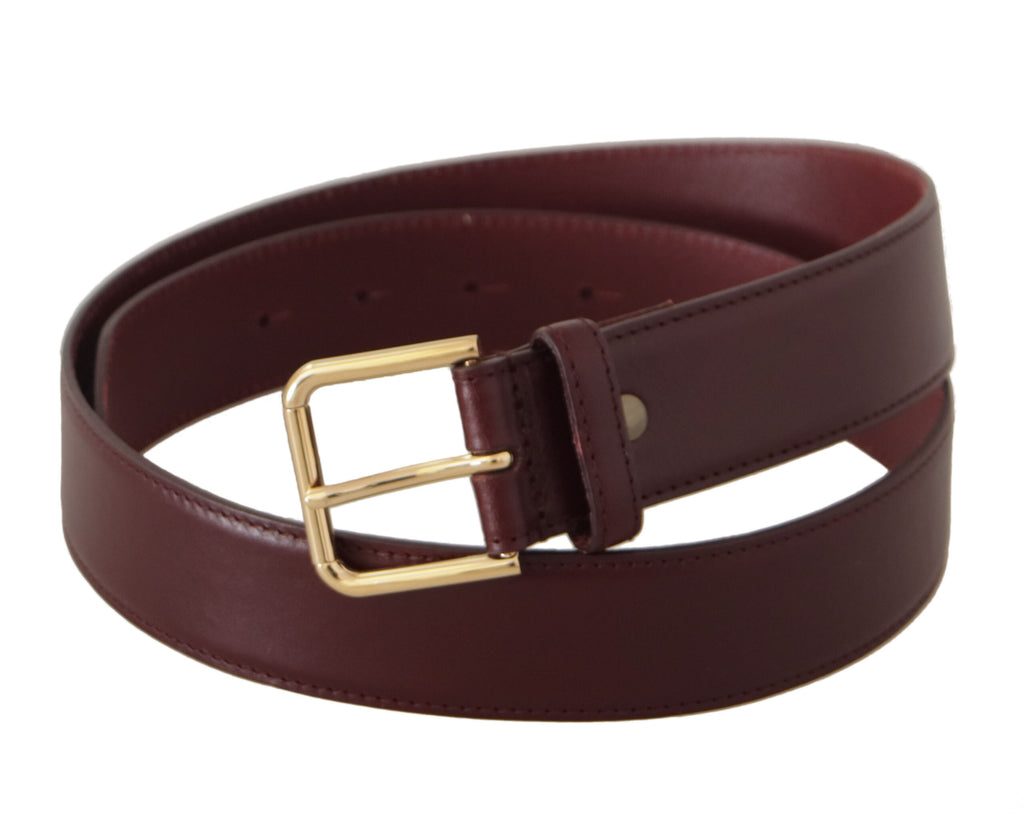 Brown Calf Leather Gold Tone Metal Buckle Belt - 90-cm-36-inches
