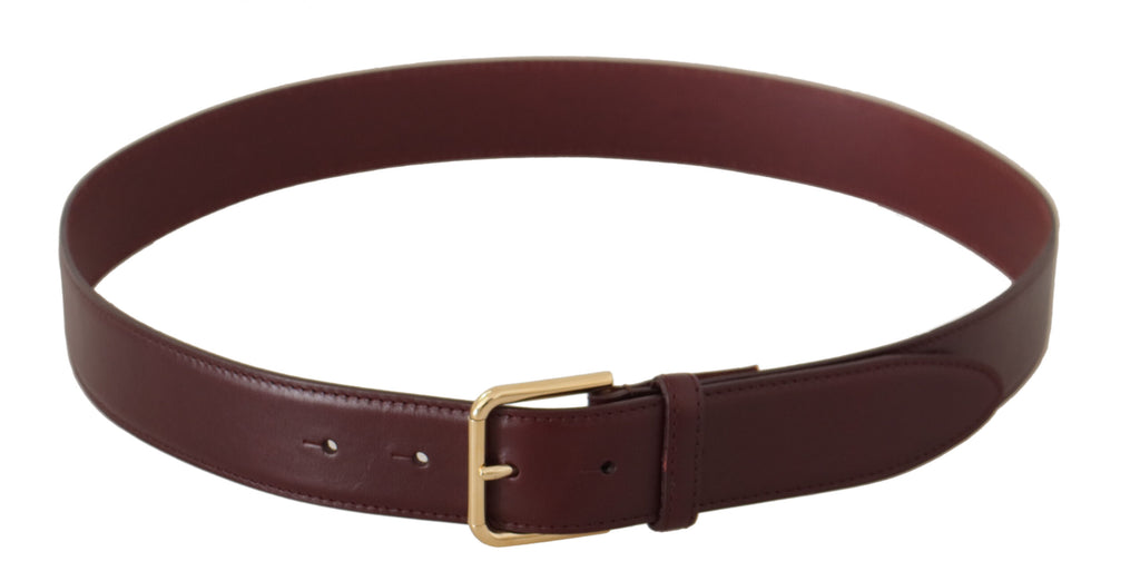 Brown Calf Leather Gold Tone Metal Buckle Belt - 90-cm-36-inches