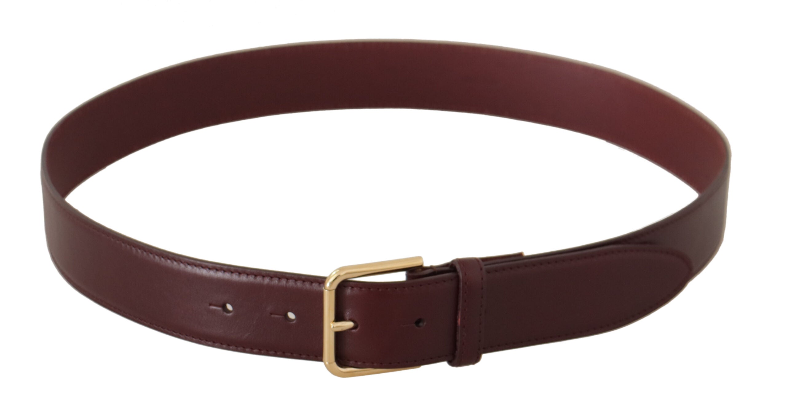 Brown Calf Leather Gold Tone Metal Buckle Belt - 90-cm-36-inches