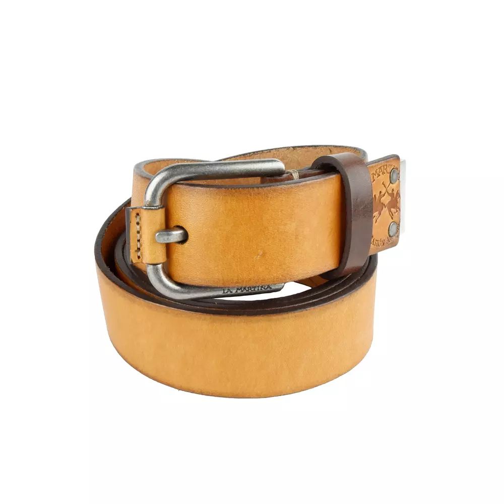 Yellow Vera Leather Belt - 105-cm-42-inches