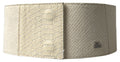 Off White Waxed Cotton Wide Fashion Waistband Belt - 70-cm-28-inches