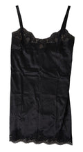 Black Lace Silk Sleepwear Camisole Top Underwear - it3-m