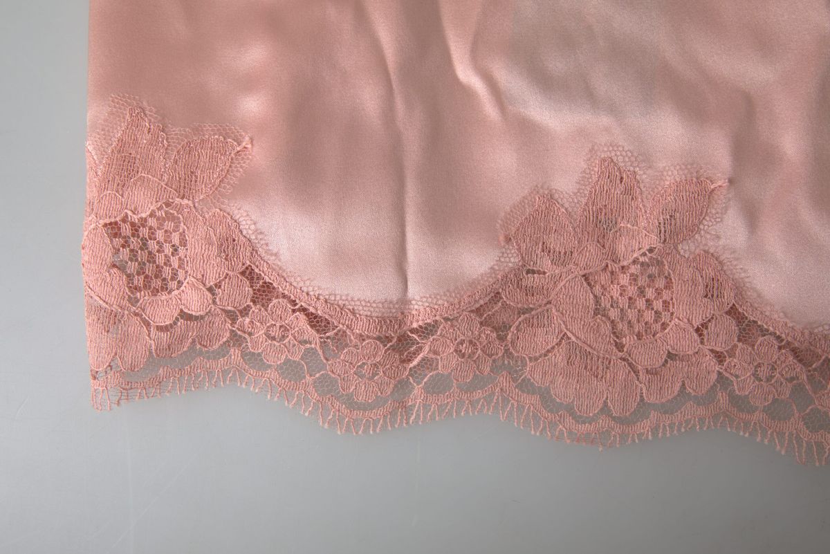 Antique Rose Lace Silk Camisole Top Underwear - it3-m