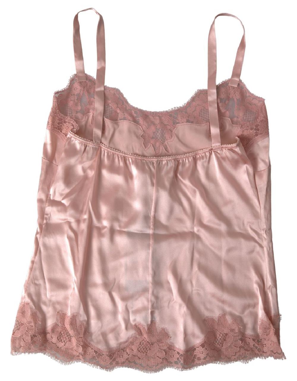 Antique Rose Lace Silk Camisole Top Underwear - it3-m
