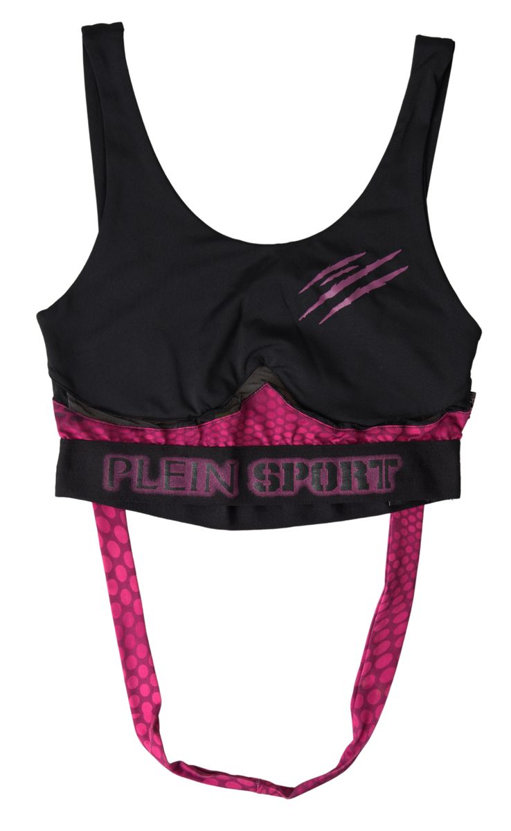 Black Fuchsia Logo Athlete Hannah Bra Underwear - it44-l