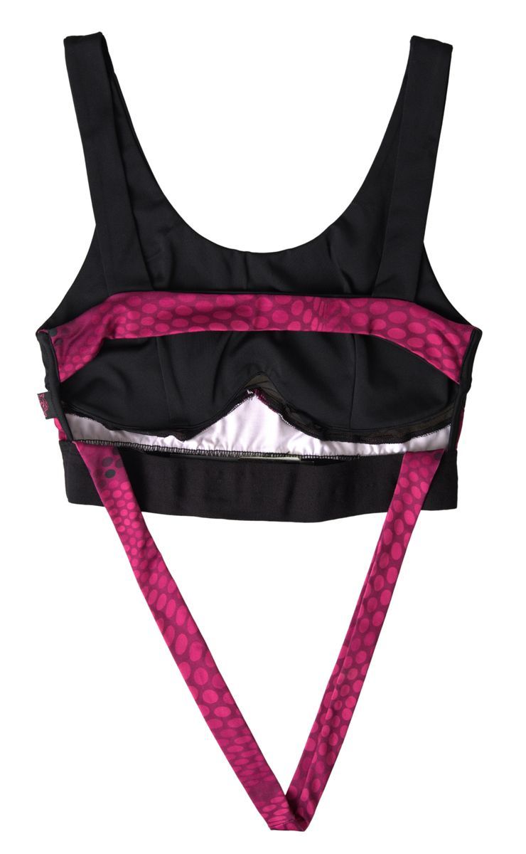 Black Fuchsia Logo Athlete Hannah Bra Underwear - it44-l