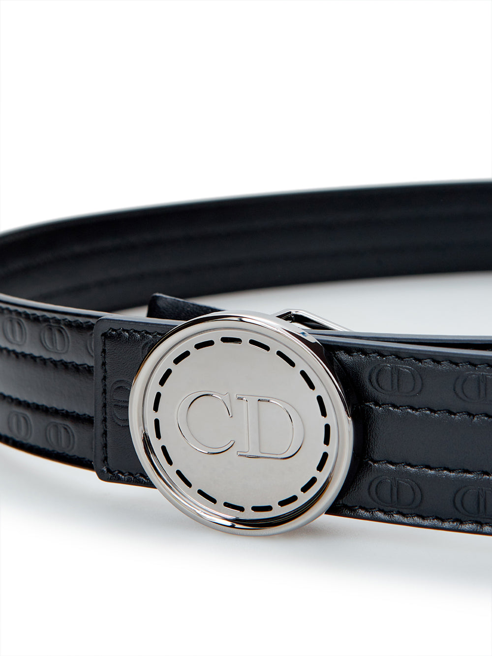 Black Leather Hoon CD Belt - 95-cm-38-inches