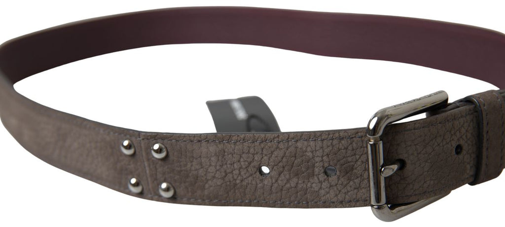 Brown Leather Metal Buckle Men Cintura Belt - 90-cm-36-inches