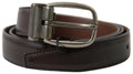 Brown Leather Metal Buckle Men Cintura Belt - 95-cm-38-inches