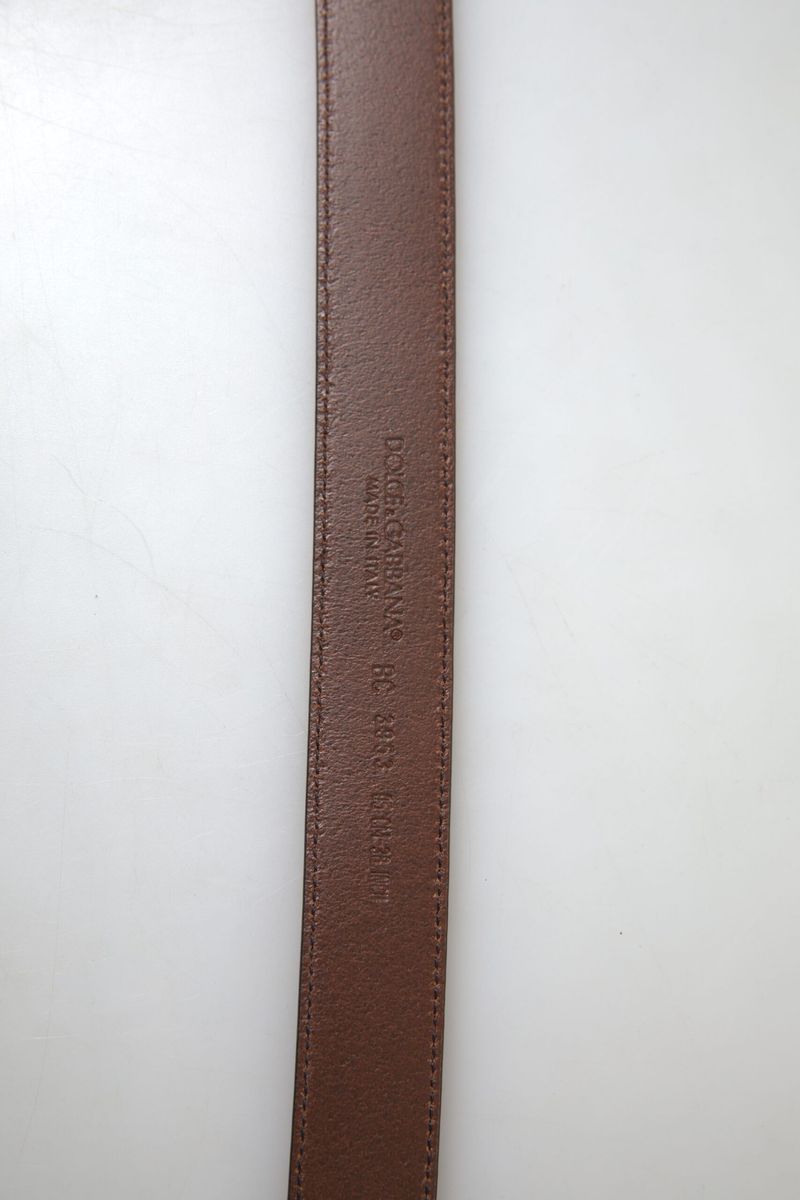 Brown Leather Metal Buckle Men Cintura Belt - 95-cm-38-inches