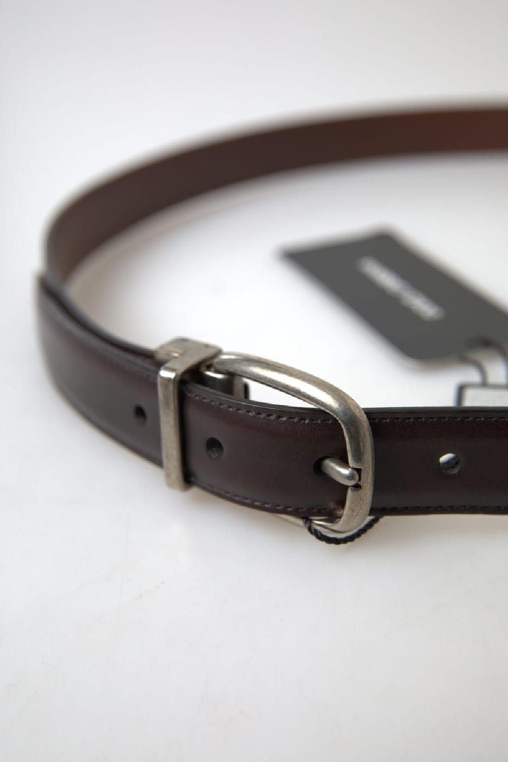 Brown Leather Metal Buckle Men Cintura Belt - 95-cm-38-inches