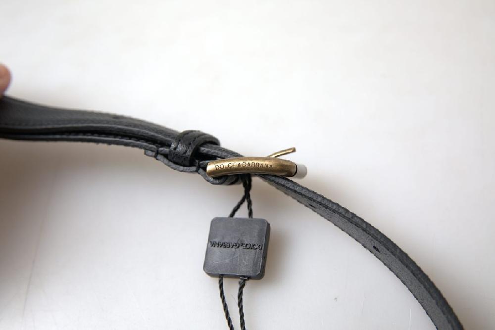 Black Leather Gold Metal Buckle Men Belt - 100-cm-40-inches
