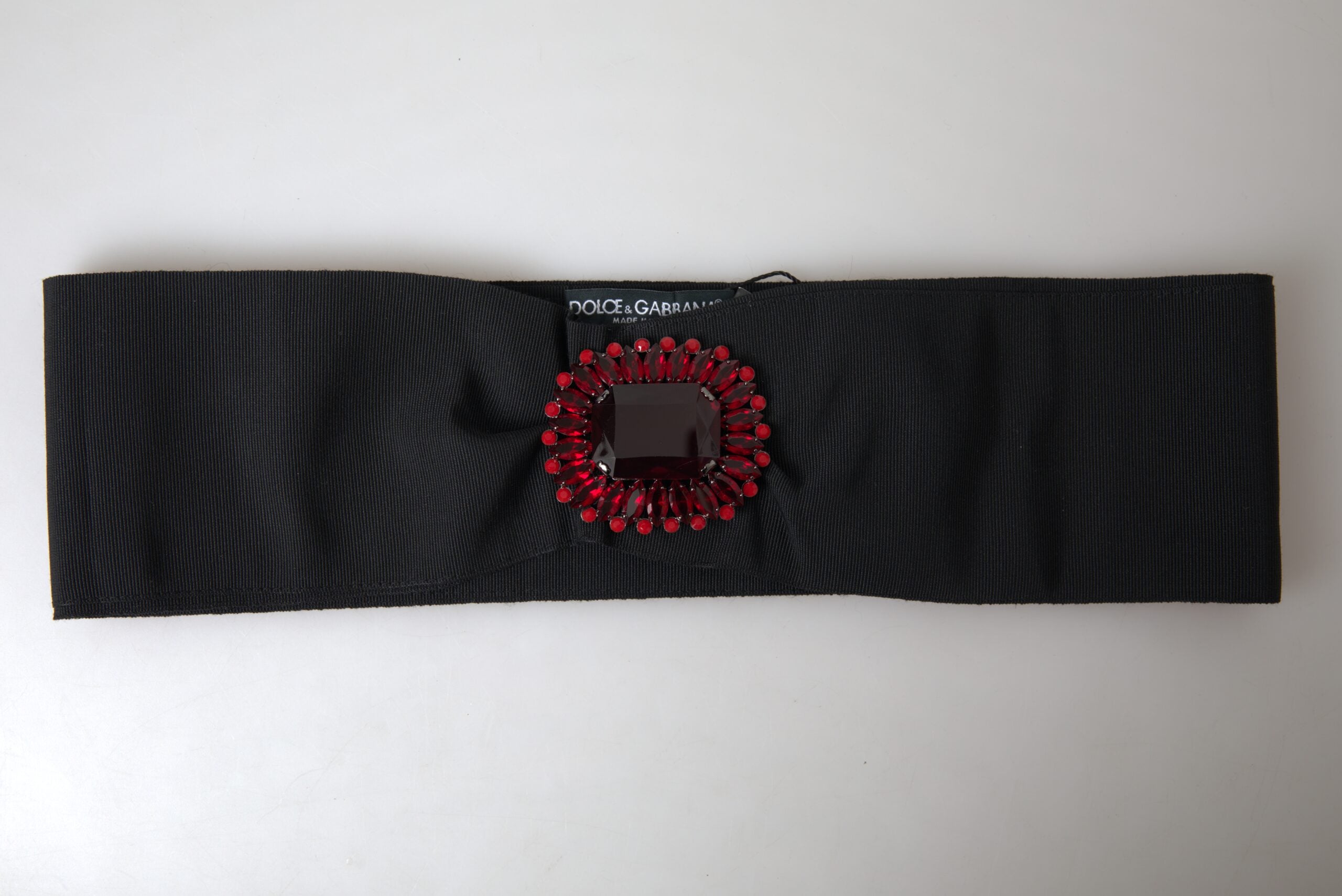Black Crystal Brass Wide Waist Runway Belt - it46-xl