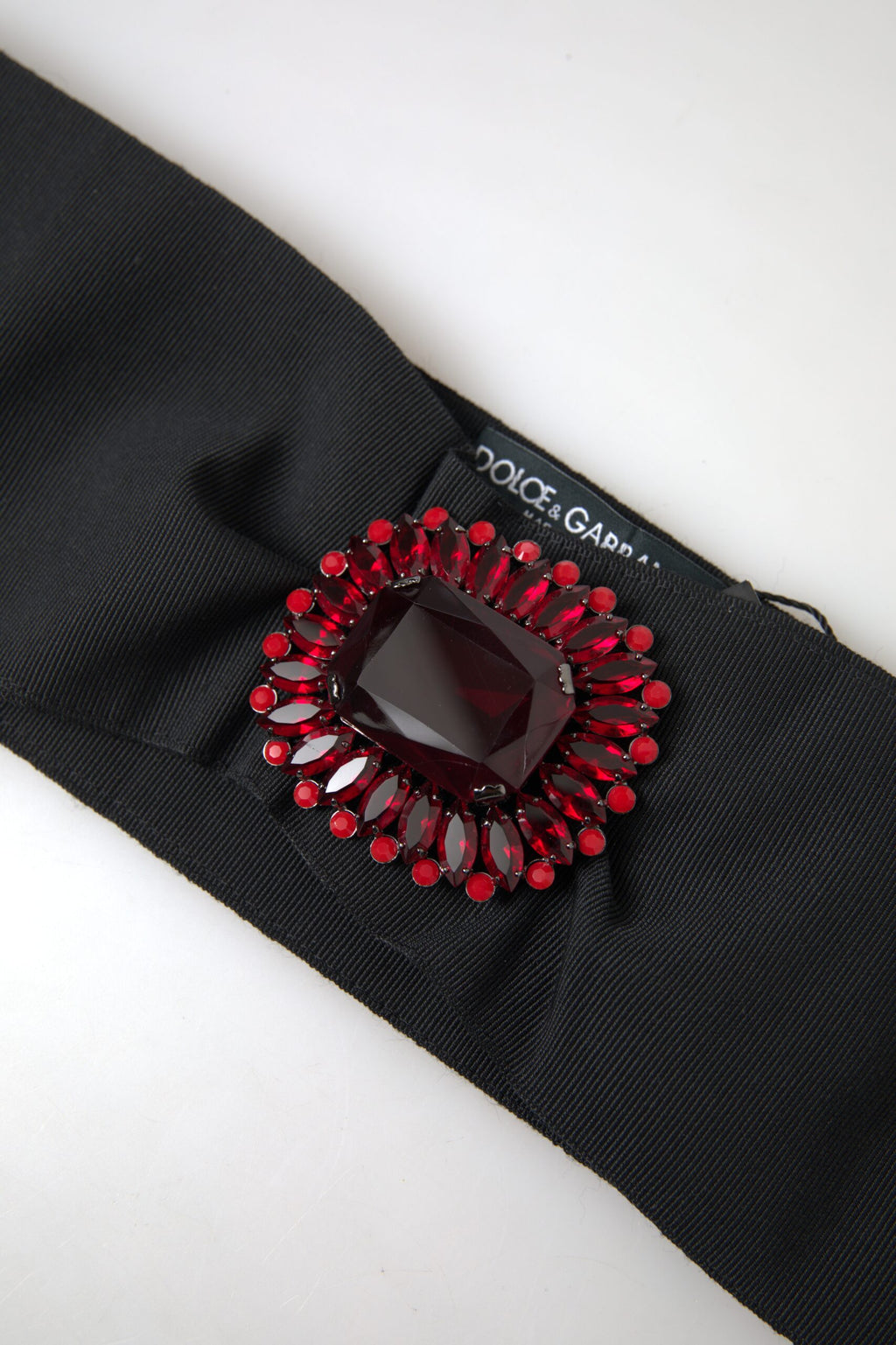 Black Crystal Brass Wide Waist Runway Belt - it46-xl