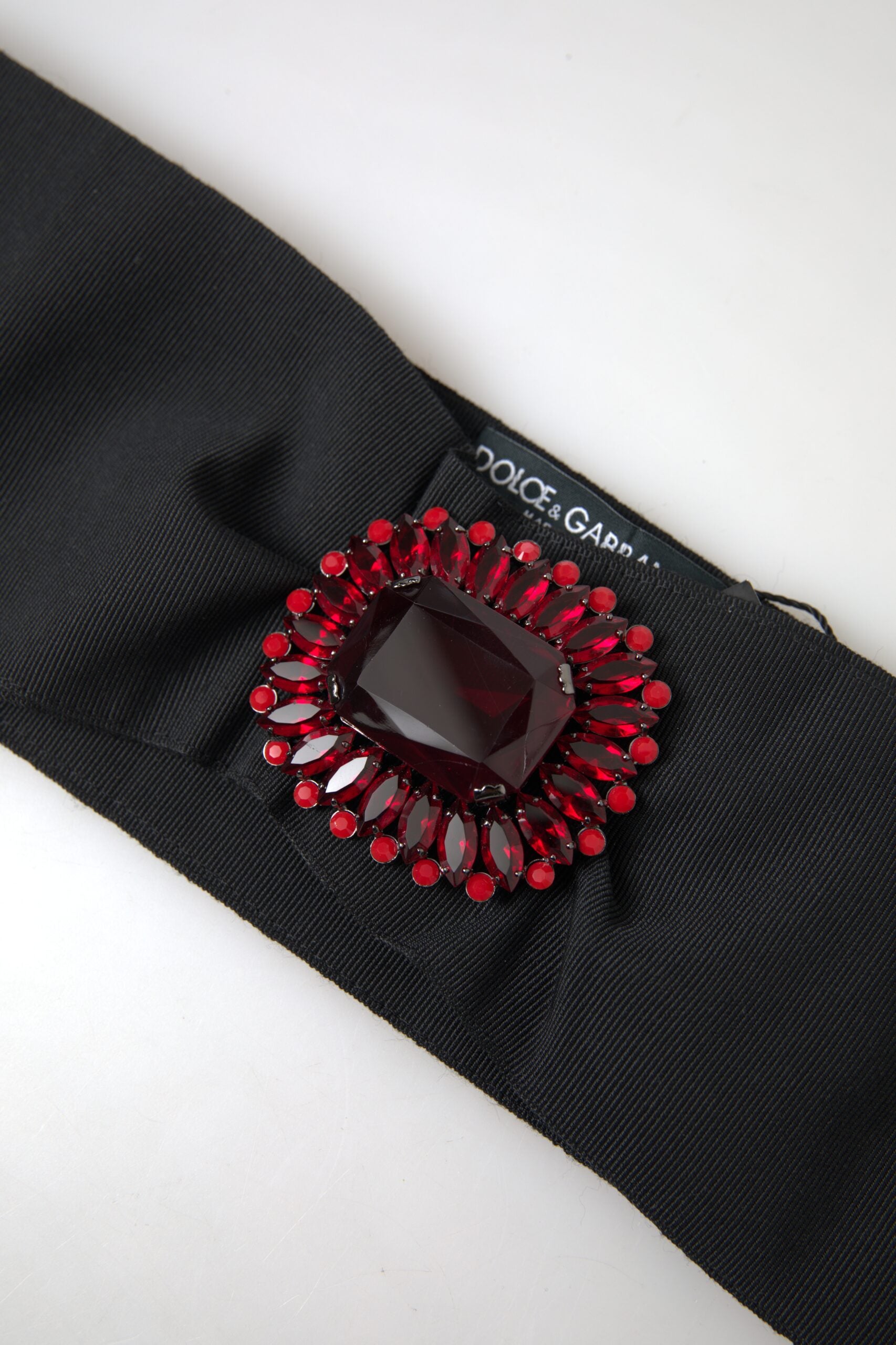 Black Crystal Brass Wide Waist Runway Belt - it46-xl