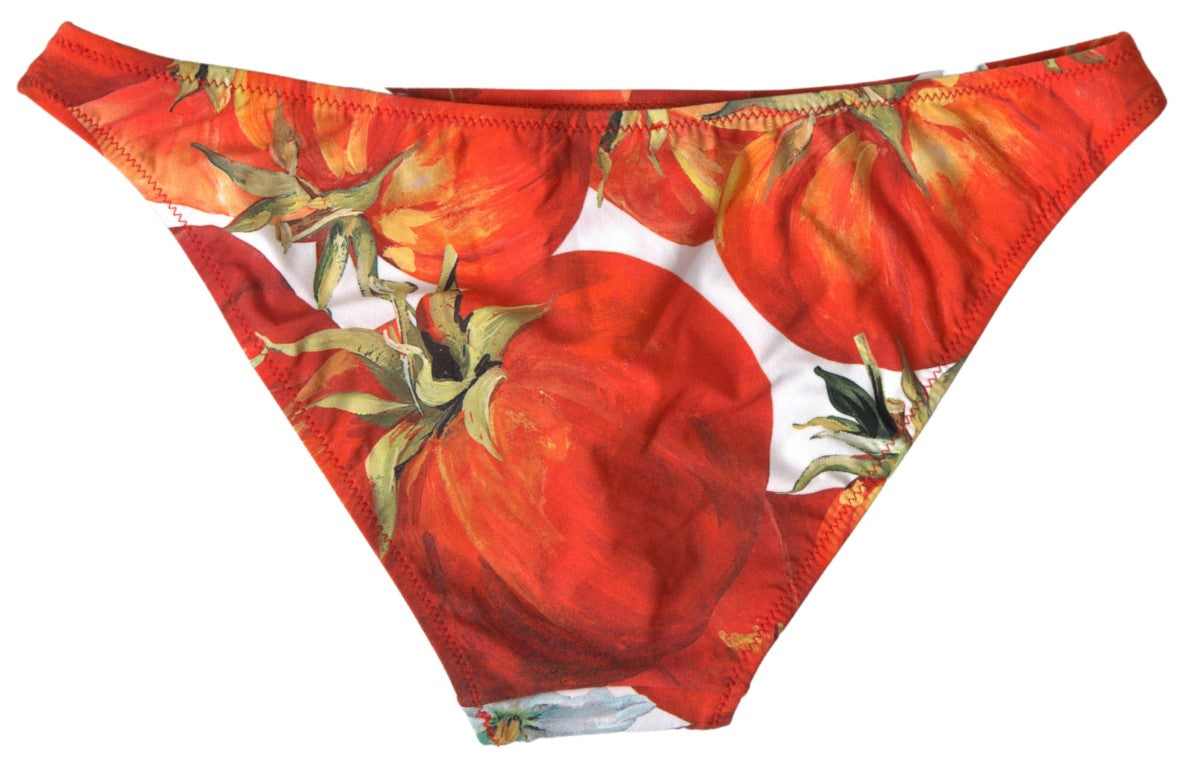 Orange Pumpkin Beachwear Bikini Bottom Swimwear - it1-xs
