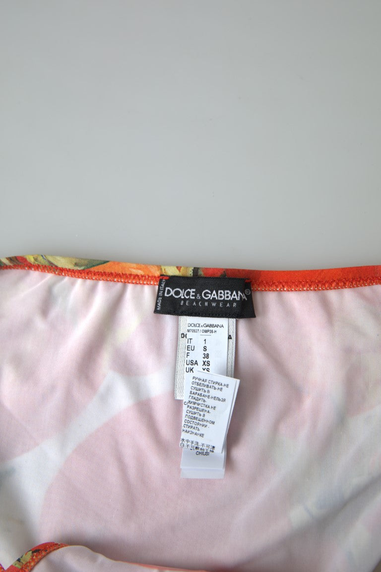 Orange Pumpkin Beachwear Bikini Bottom Swimwear - it1-xs