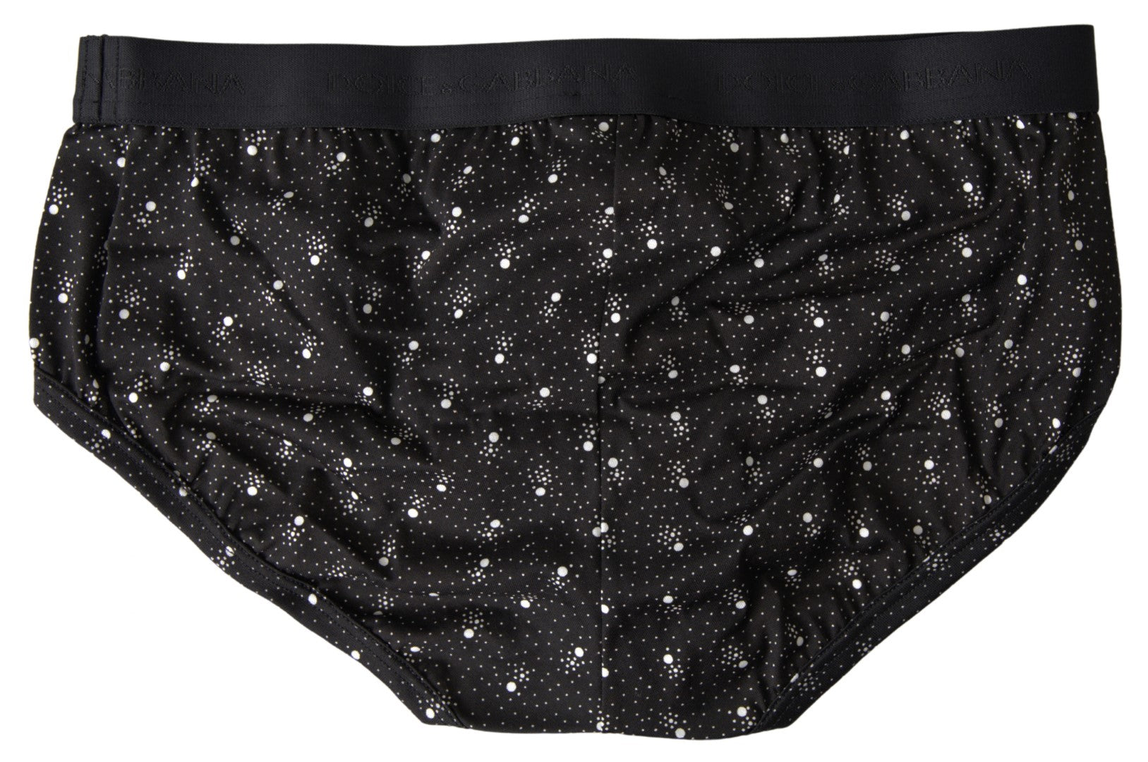 Black Dotted Cotton Brandon Briefs Underwear - it3-xs