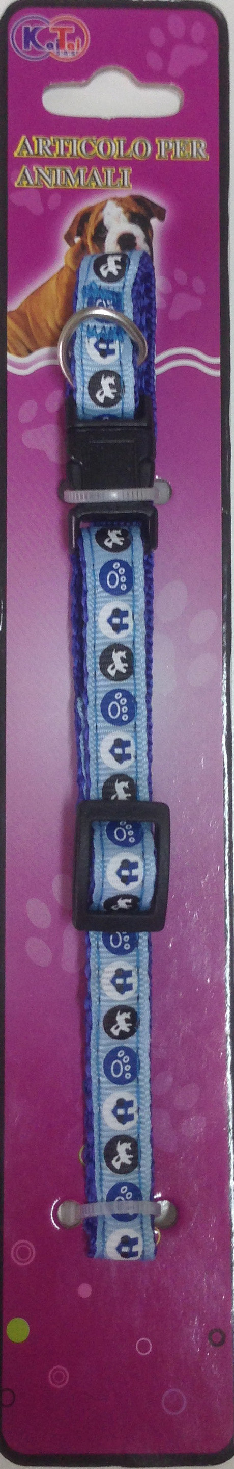 Collar for small dogs - Adjustable - Blue