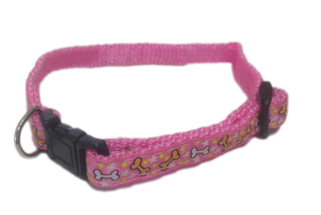 Collar for small dogs - Adjustable - Pink
