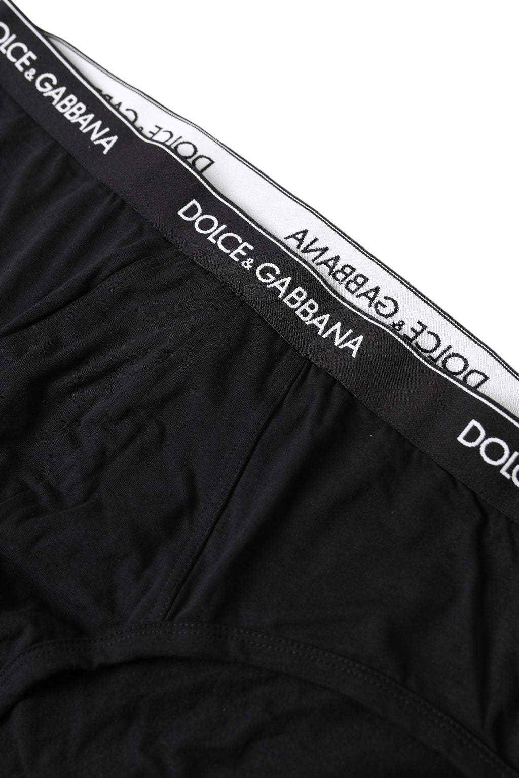 Black Cotton Stretch Slip Brando Brief Underwear - it7-xl