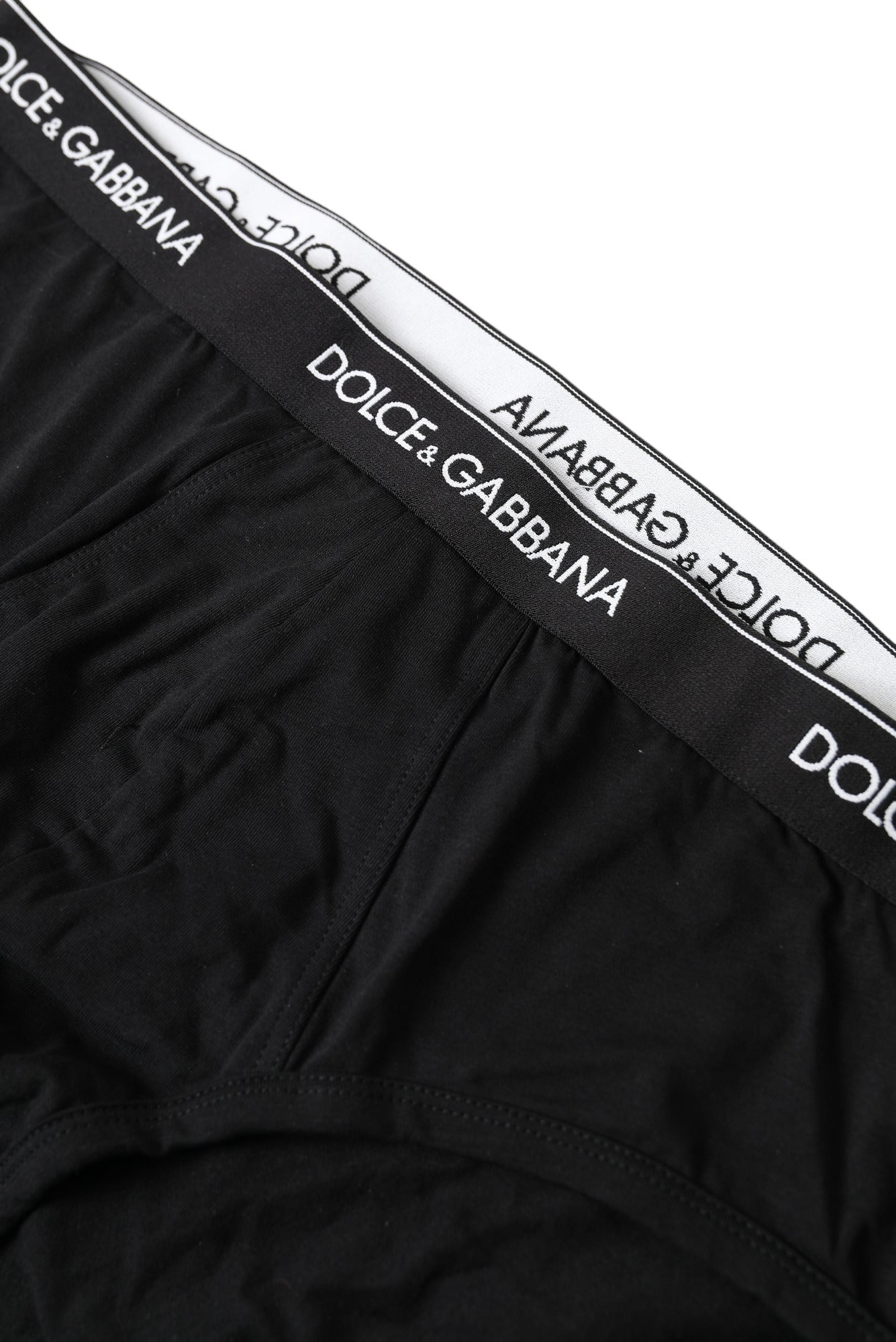 Black Cotton Stretch Slip Brando Brief Underwear - it7-xl