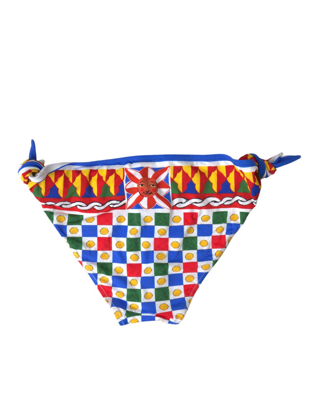 Multicolor Carretto Bottom Swim Beachwear Bikini - it5-xl