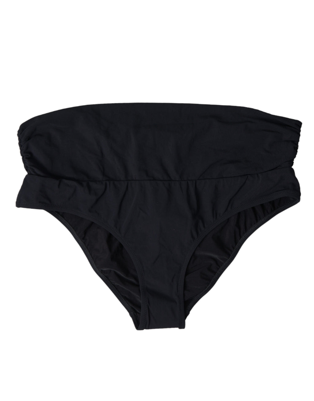 Black Nylon Stretch Swimwear Slip Bottom Bikini - it3-m