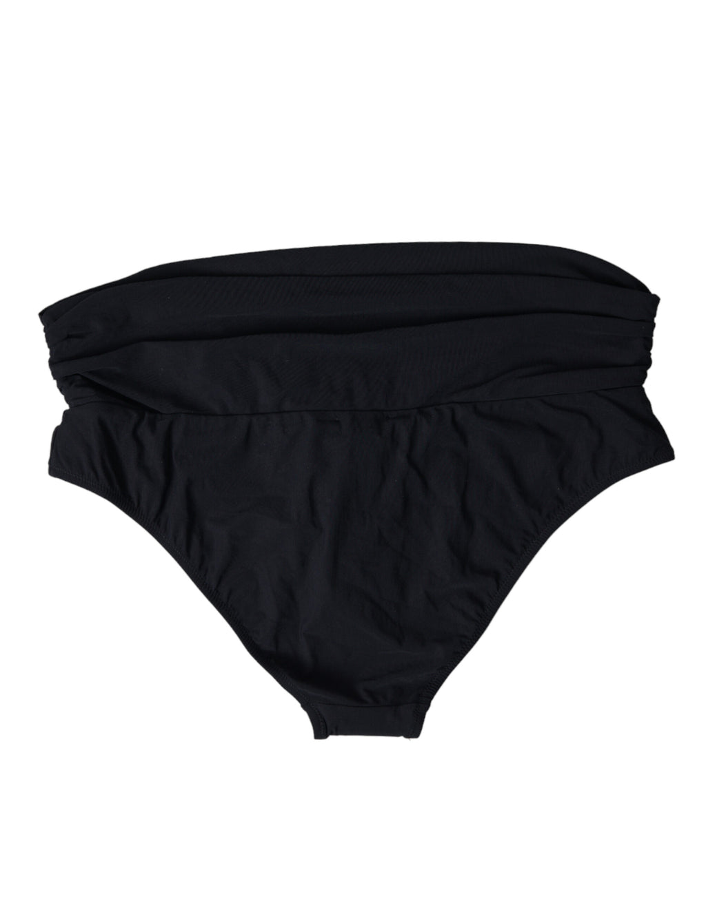 Black Nylon Stretch Swimwear Slip Bottom Bikini - it3-m