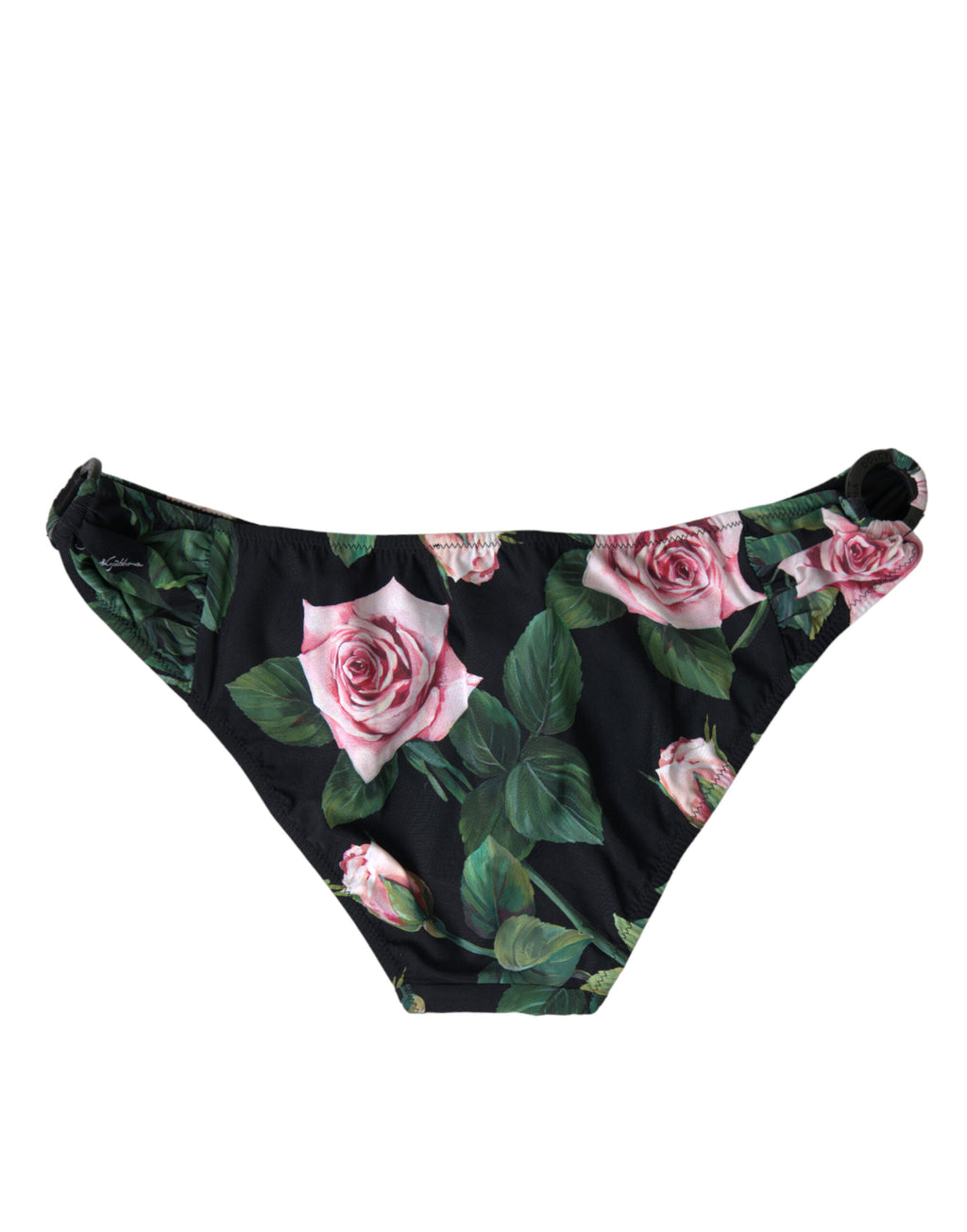 Black Floral Swimwear Bottom Beachwear Bikini - it3-m