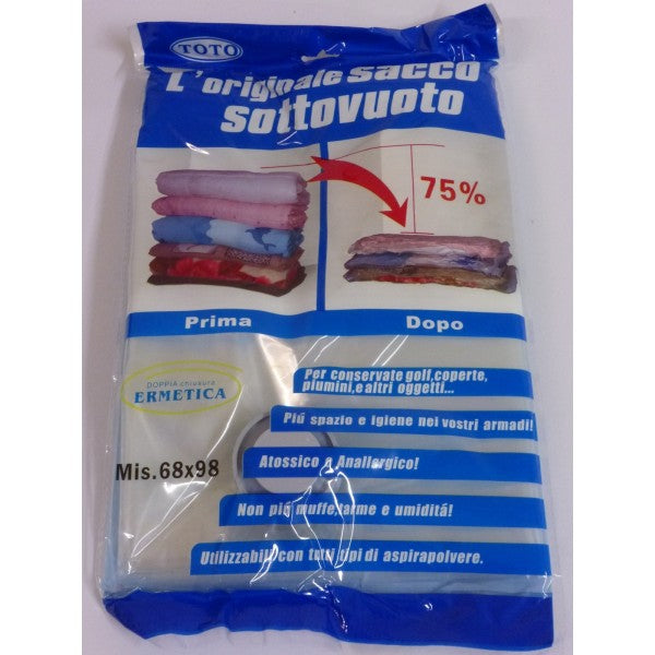 vacuum bag - 68x98 cm - Color Blue