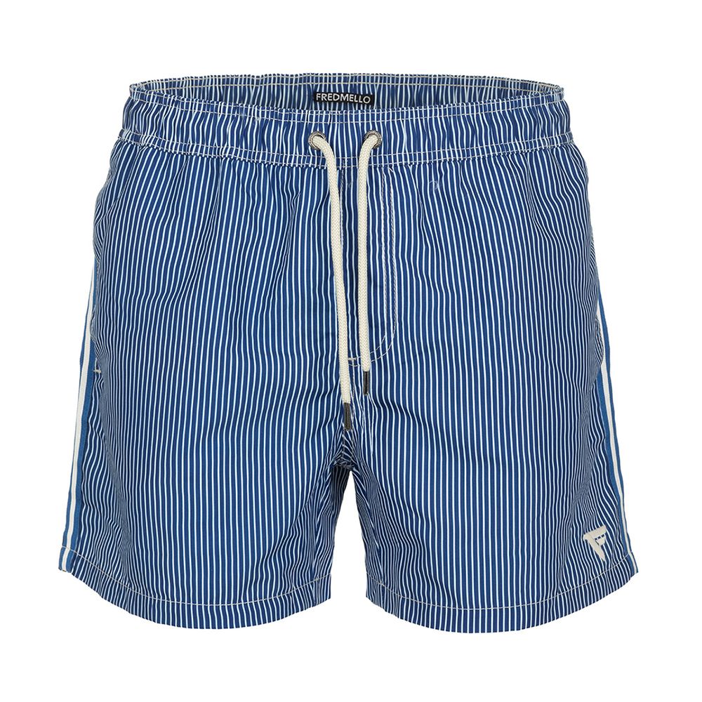 Blue Polyester Swimwear - l
