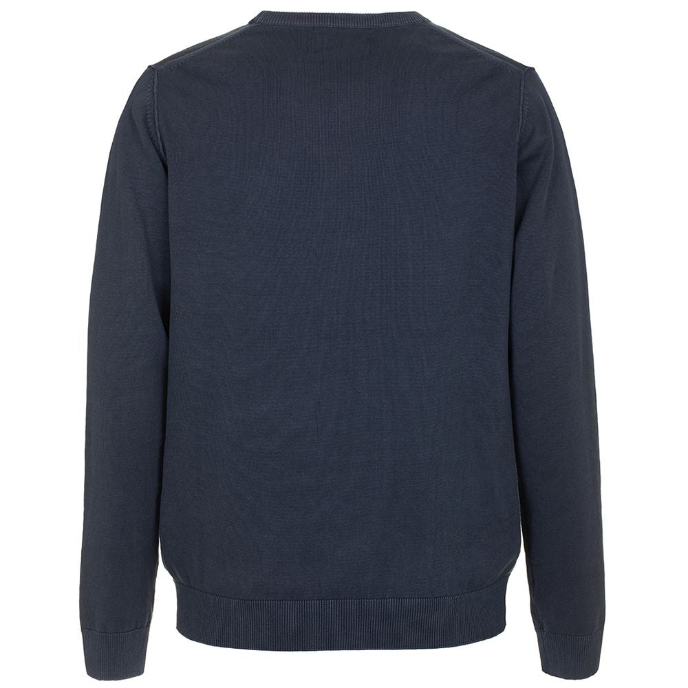 Maglione in cotone blu - S