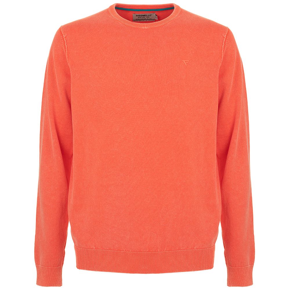 Maglione in cotone arancione - XXL