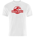 T-shirt Jurassic World - White Color-Red Logo - Size M