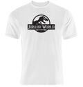 T-shirt Jurassic World - White Color-Black Logo -  Size L