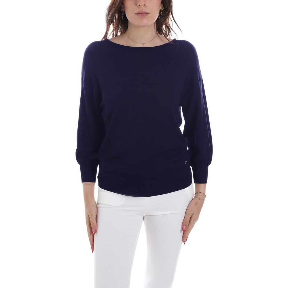 Maglia in Viscosa Blu - L