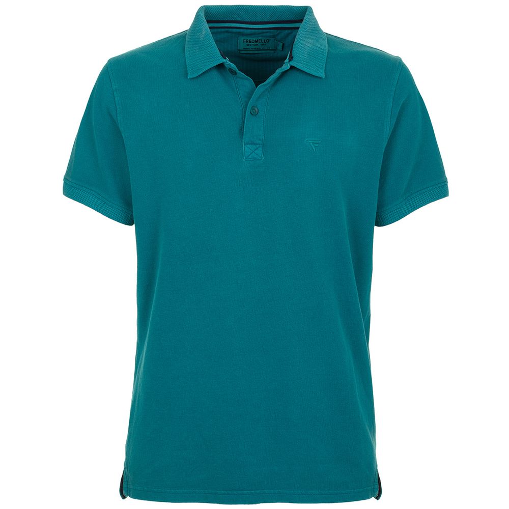 Polo in cotone verde - XL