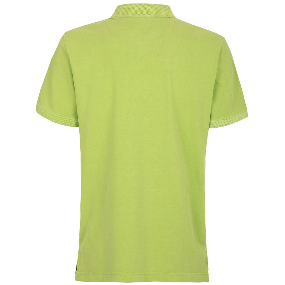 Polo in cotone verde - S