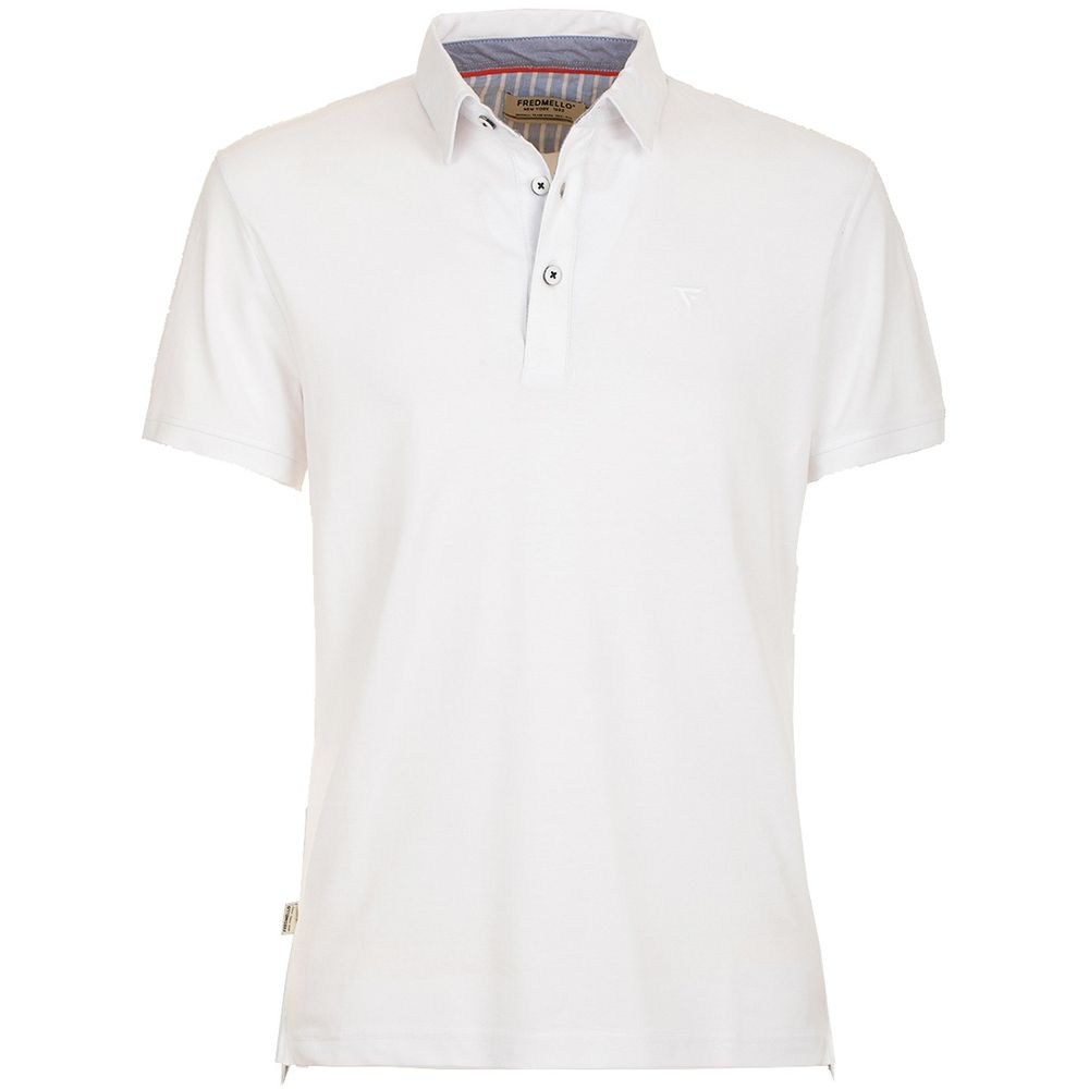 Polo in cotone bianco - M