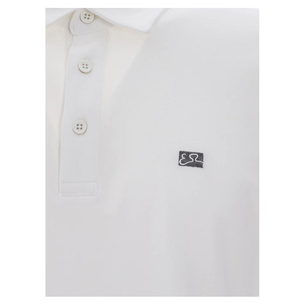 Polo in cotone bianco - S