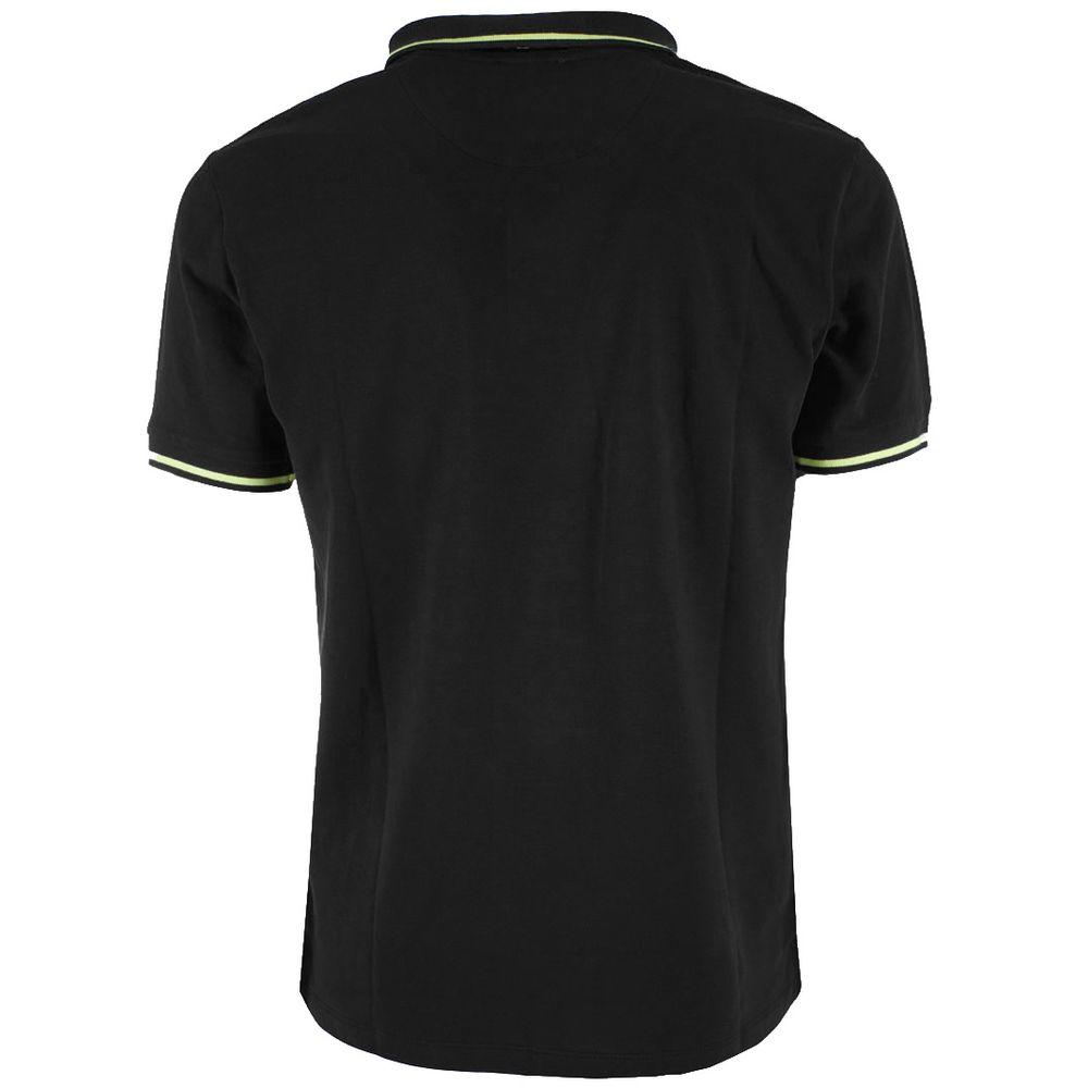 Polo in cotone nero - M