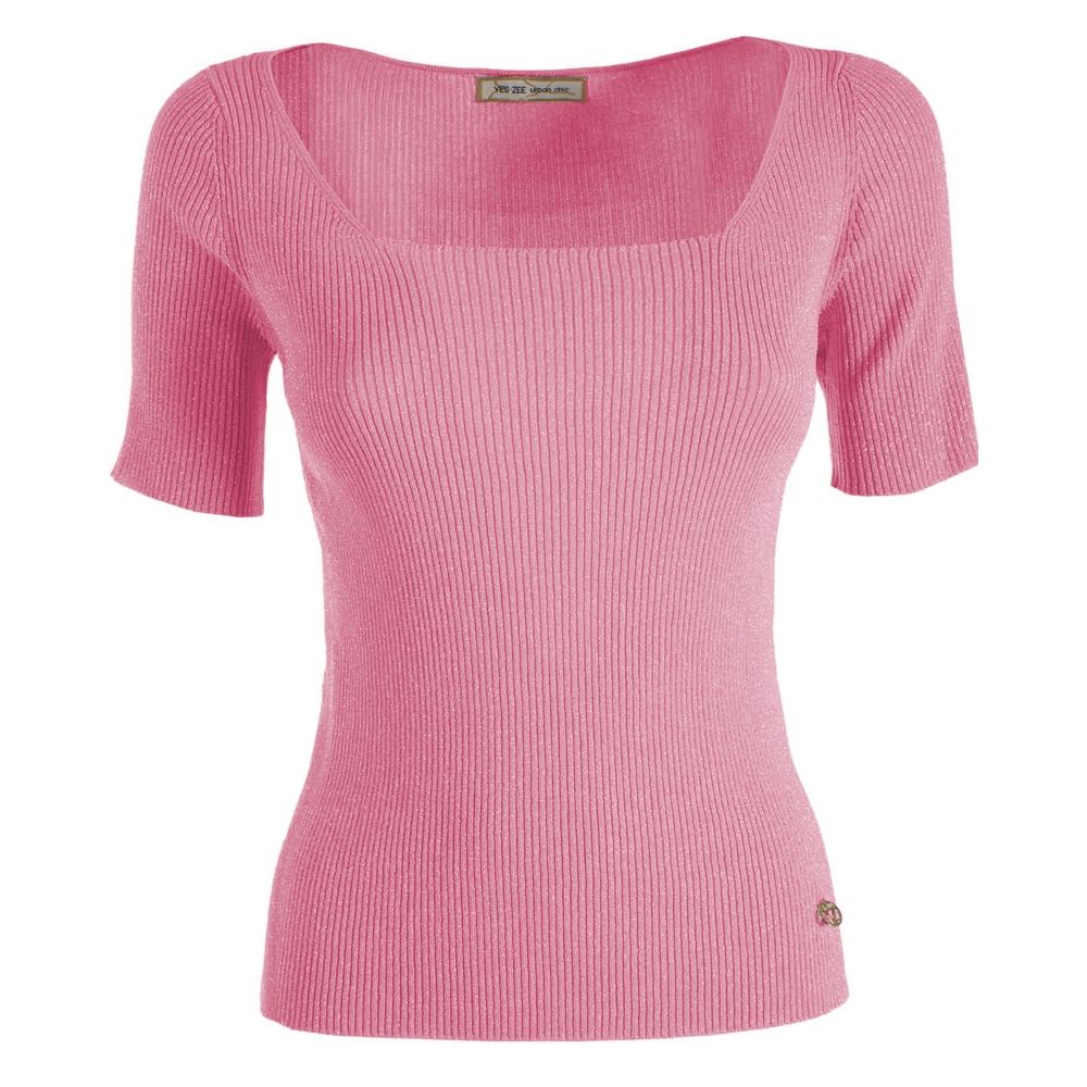 Maglia in Viscosa Rosa - M