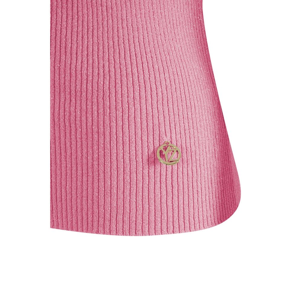 Maglia in Viscosa Rosa - M