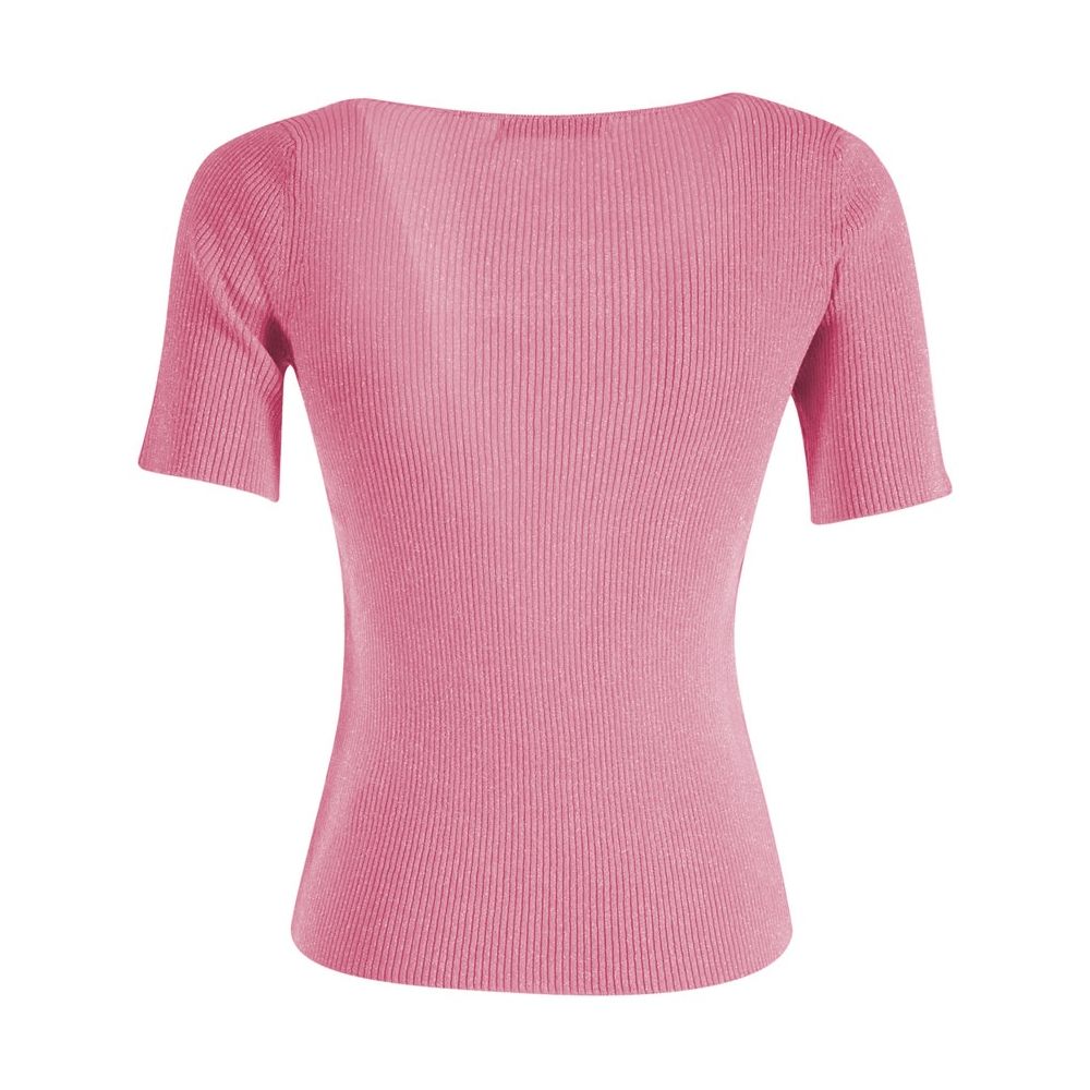 Maglia in Viscosa Rosa - L
