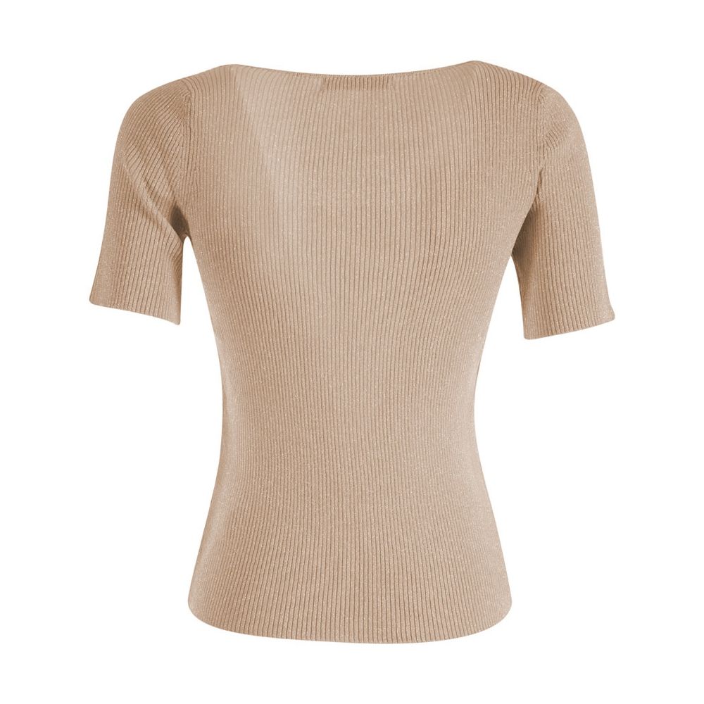 Maglia in Viscosa Beige - L