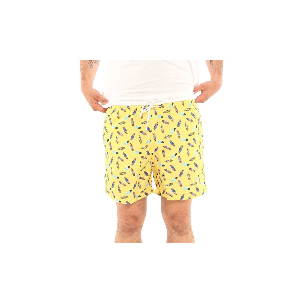 Yellow Polyester Swimwear - xl