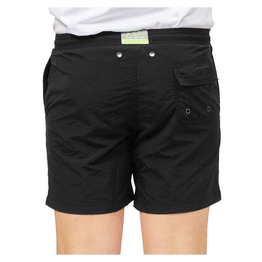 Black Polyester Swimwear - s
