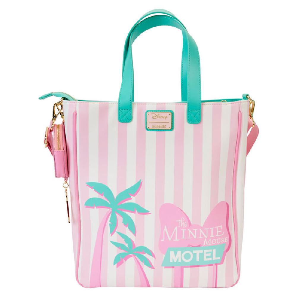 Loungefly Disney Minnie Vacation Style tote bag + coin purse